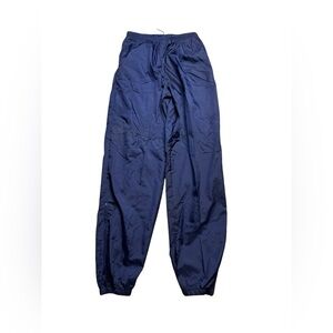 Vintage 80’s Nike Gray/Red Tag Windbreaker Track Pants Blue Nylon RARE Size L